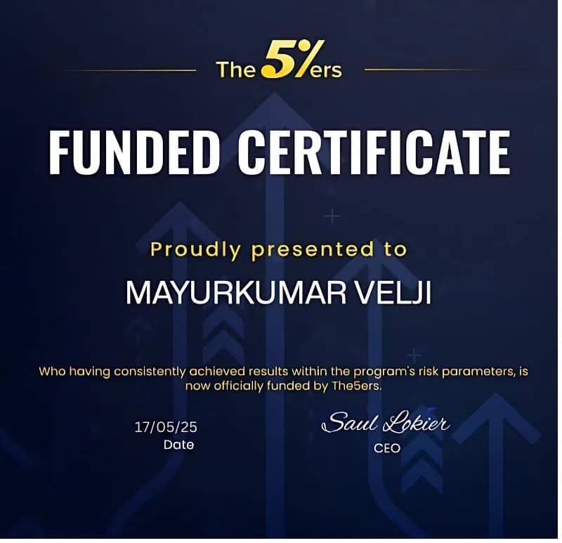 YoForexEA Passes 5%ers Prop Firm for Mayurkumar Velji